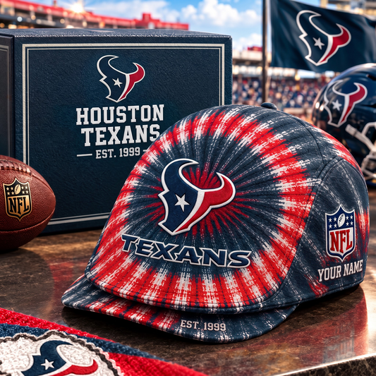 HOU X Custom-Printed Jeff Hat – Gift for NFL Fans (Limited Edition, Name Customizable)