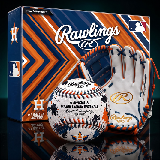HOU X PREMIUM MLB Personalized Baseball – Custom Name Edition