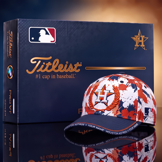 HOU  X Premium MLB Titleist Baseball Cap with Gift Box