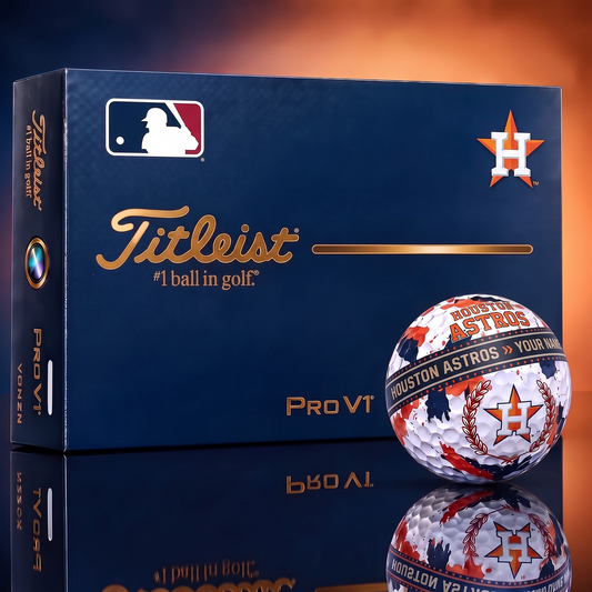 HOU X Premium MLB Titleist Pro V1 Golf Ball Set 1809