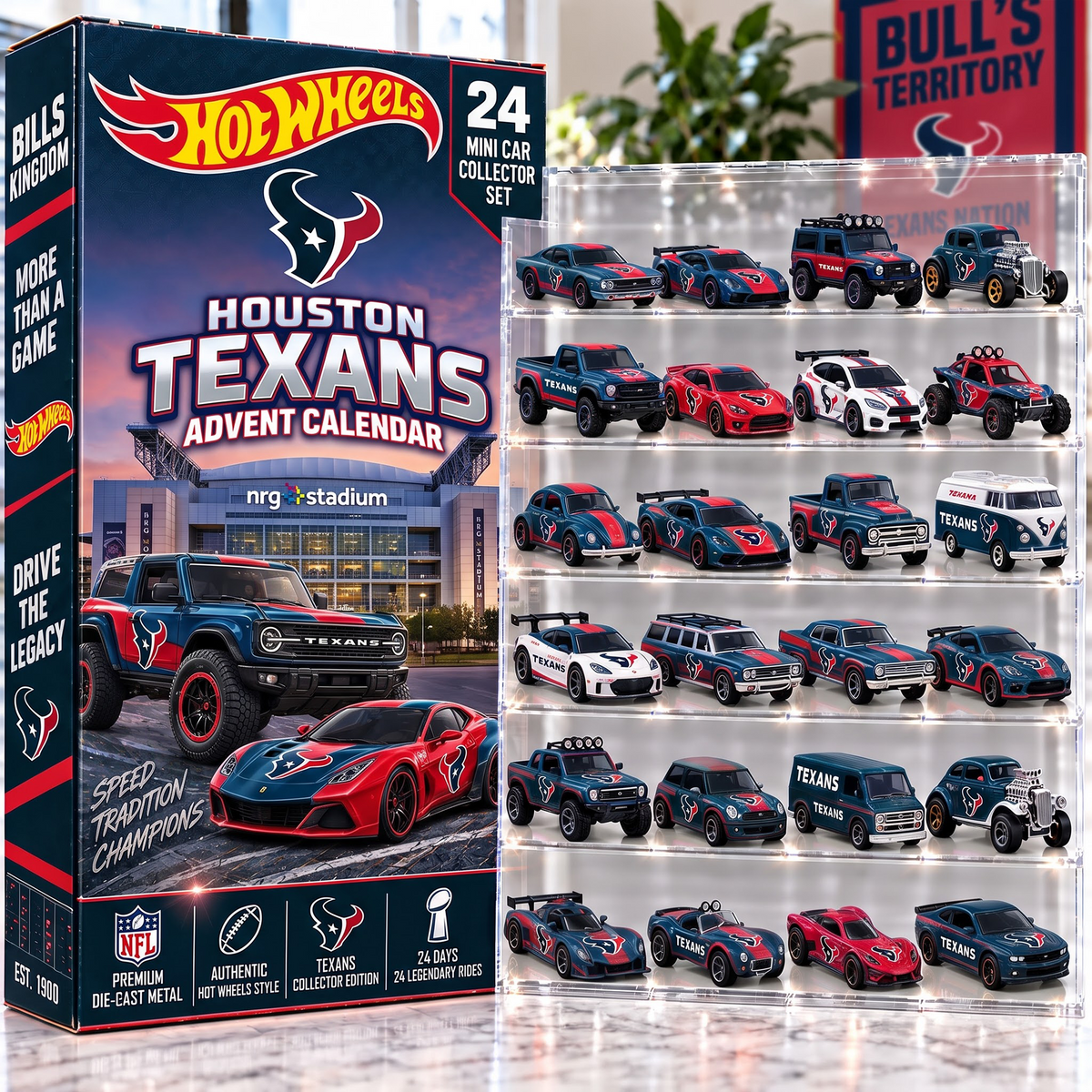 HOU X Premium NFL Mini Car Advent Collection