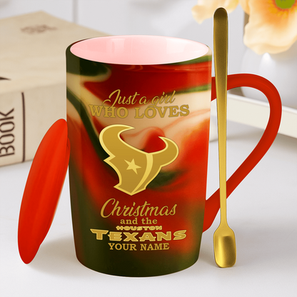 HOU x NFL Christmas Ceramic Cup DATND TANTD