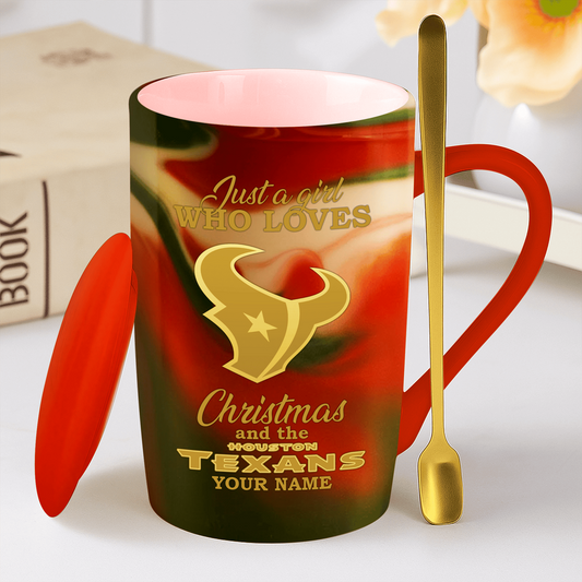 HOU x NFL Christmas Ceramic Cup DATND TANTD