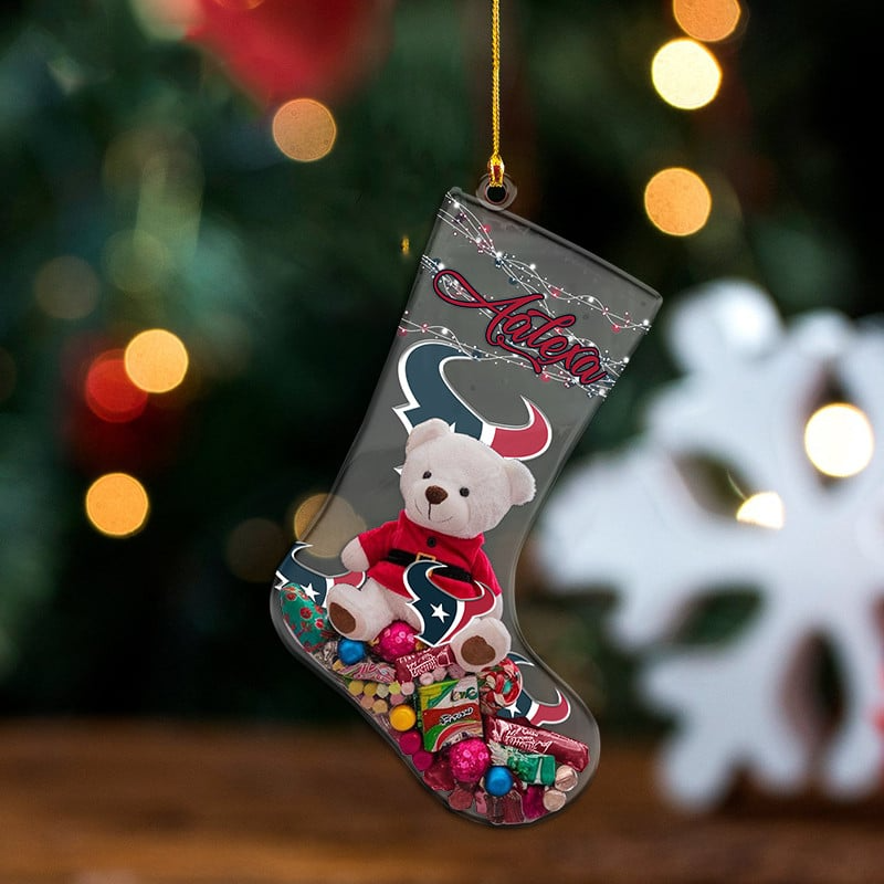 HOU x NFL Christmas Personalized Acrylic Ornament DatND DVT