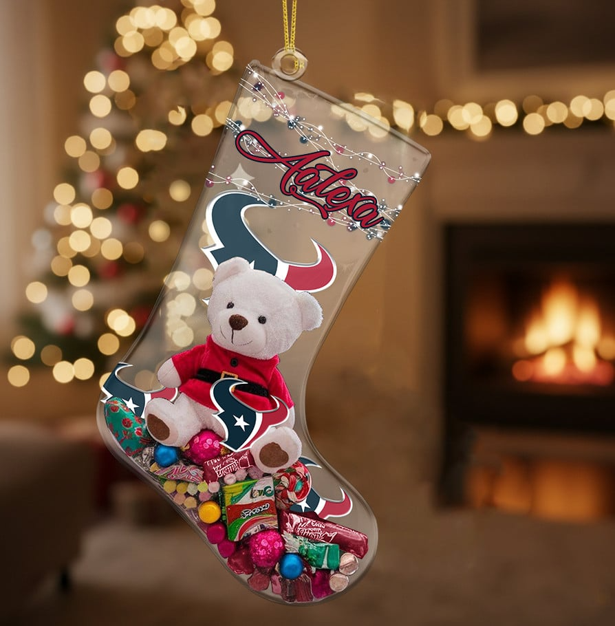 HOU x NFL Christmas Personalized Acrylic Ornament DatND DVT