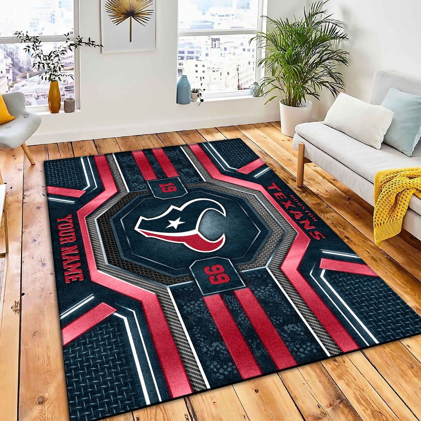 HOU x NFL Custom Rug DatND DVT