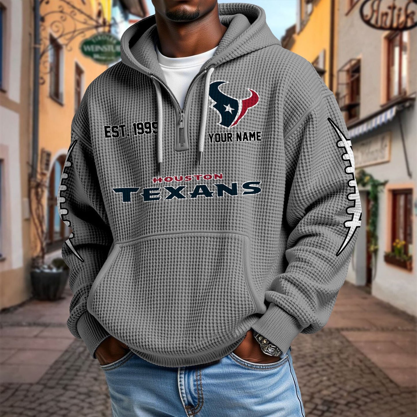 HOU x NFL Waffle Hoodie DatND DVT