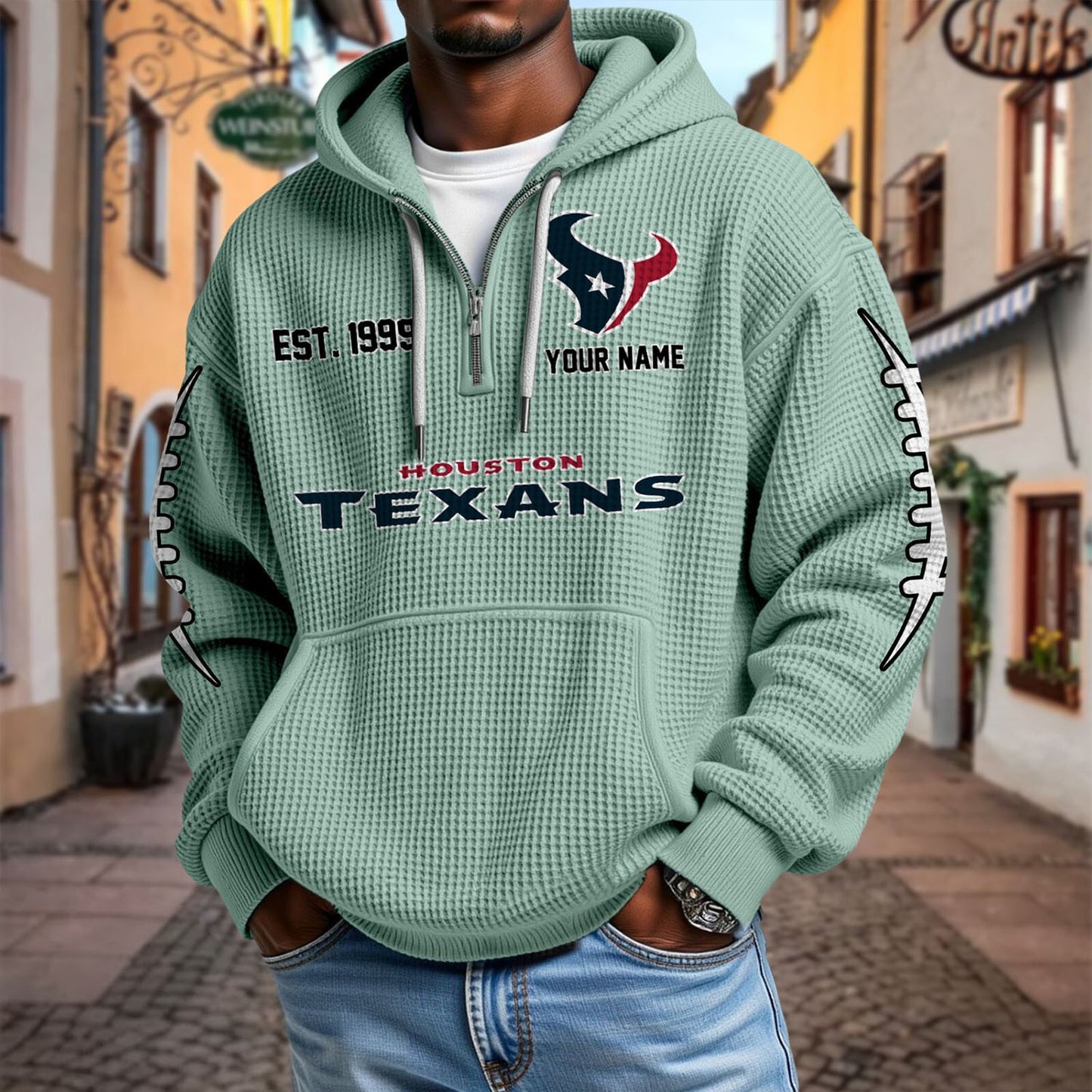 HOU x NFL Waffle Hoodie DatND DVT