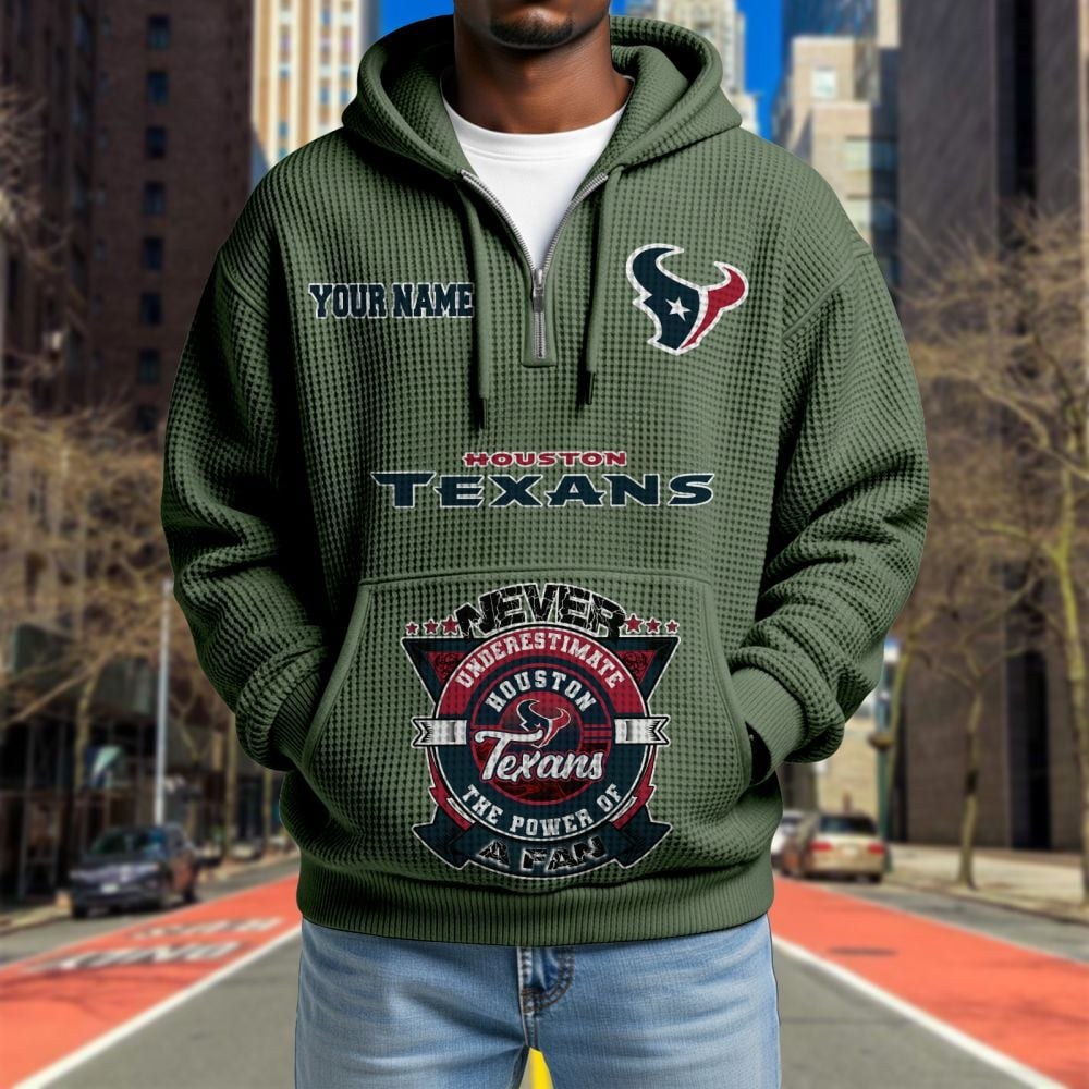 HOU x NFL Waffle Hoodie DATND TANTD
