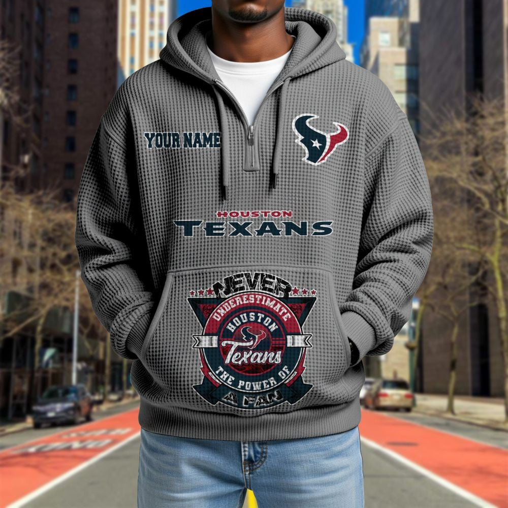 HOU x NFL Waffle Hoodie DATND TANTD