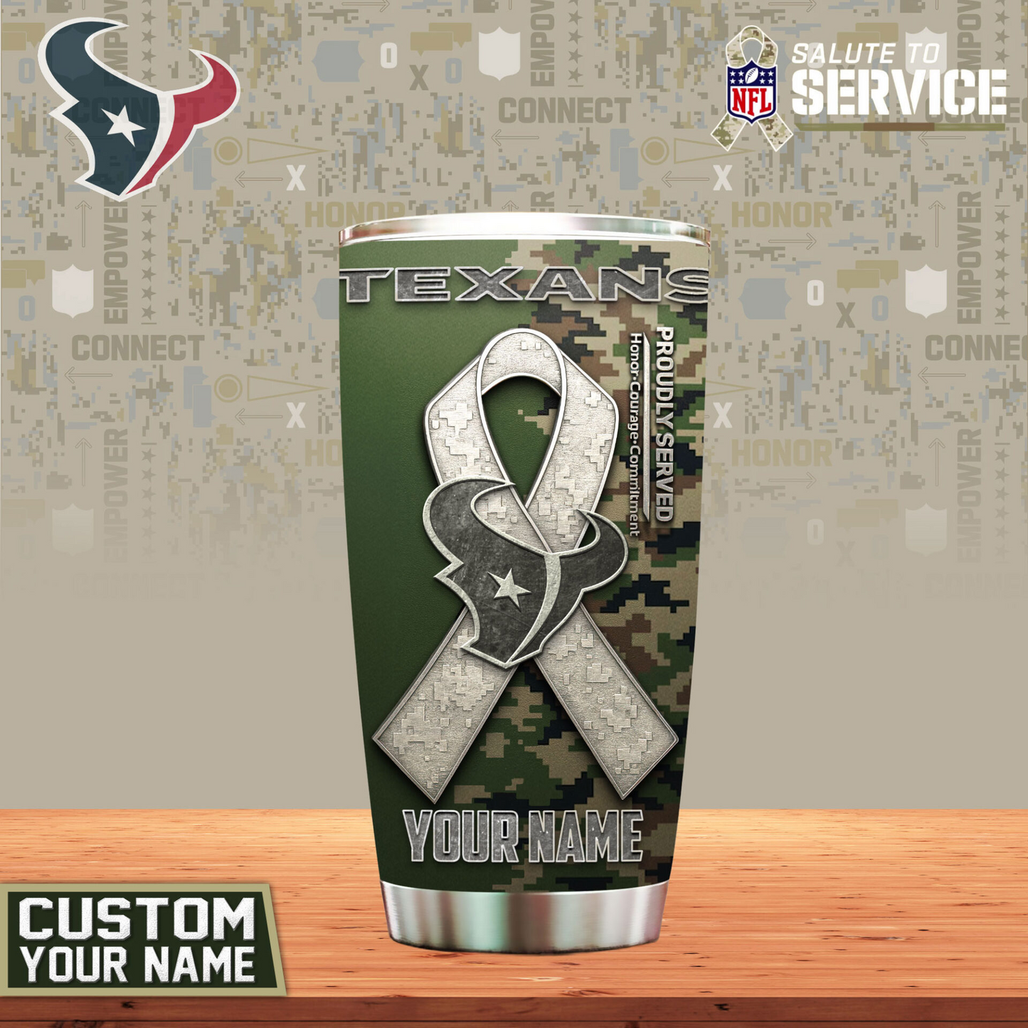 HT Premium NFL Proudly Served Tumbler DDT NTL
