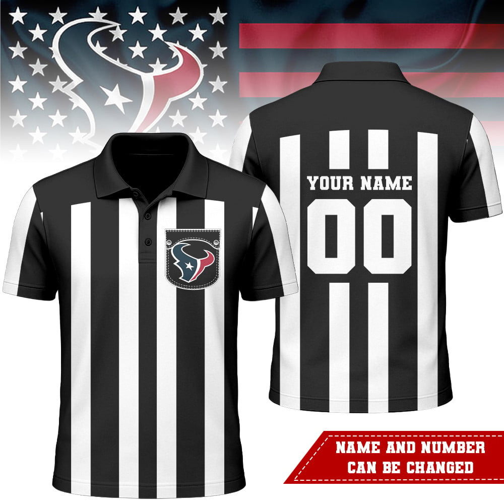 HT Premium NFL Referees 3D Polo Shirt DDT NTL