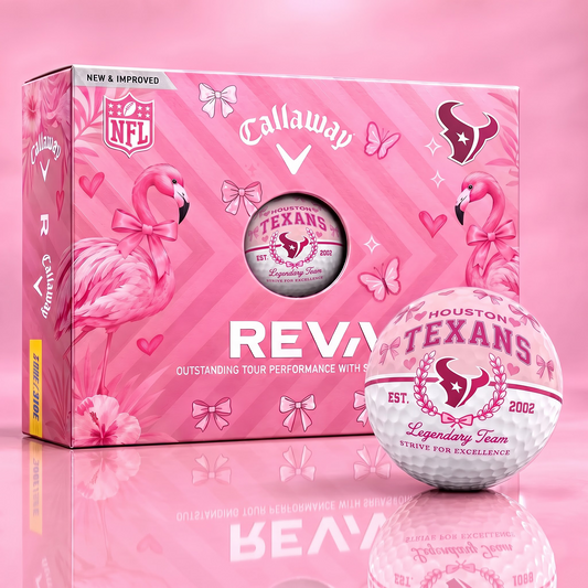 HT x Custom NFL Pink Coquette Ladies Golf Balls