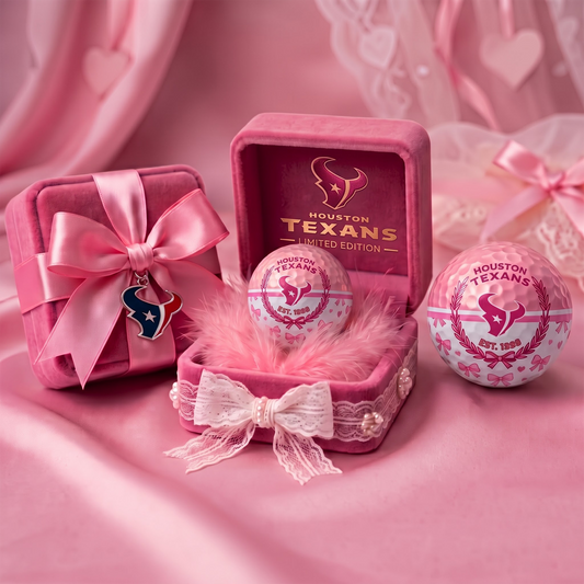HT x NFL Coquette Pink Velvet Golf Ball Gift Set