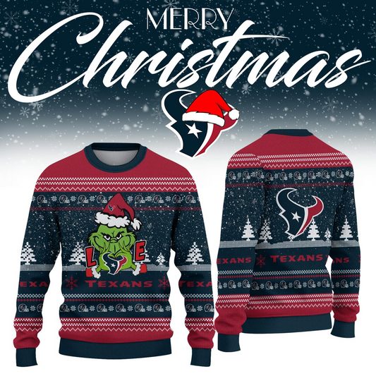 HT x NFL Love Football Ugly Christmas Sweater DDT NTL