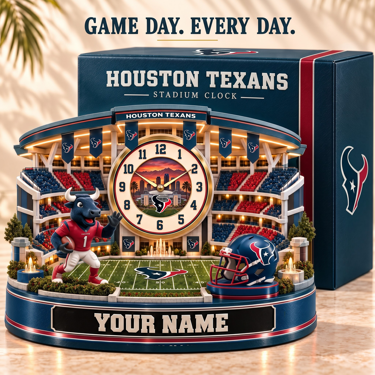 HT x Premium NFL Home Decorative Table Clock