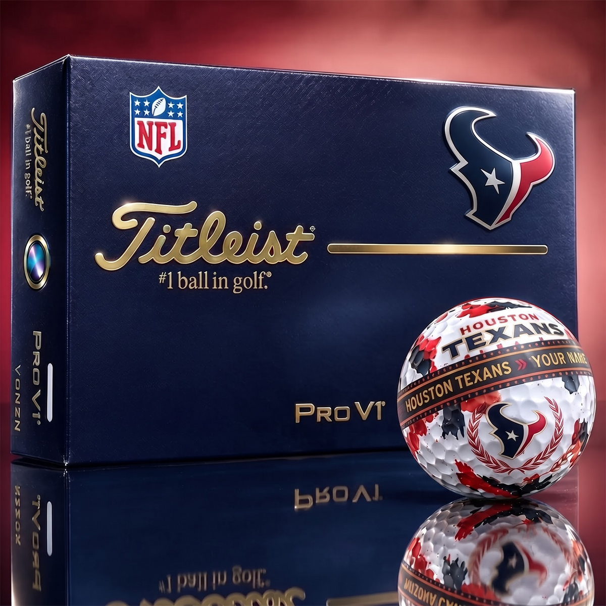 HT x Premium NFL Titleist Pro V1 Golf Ball Set