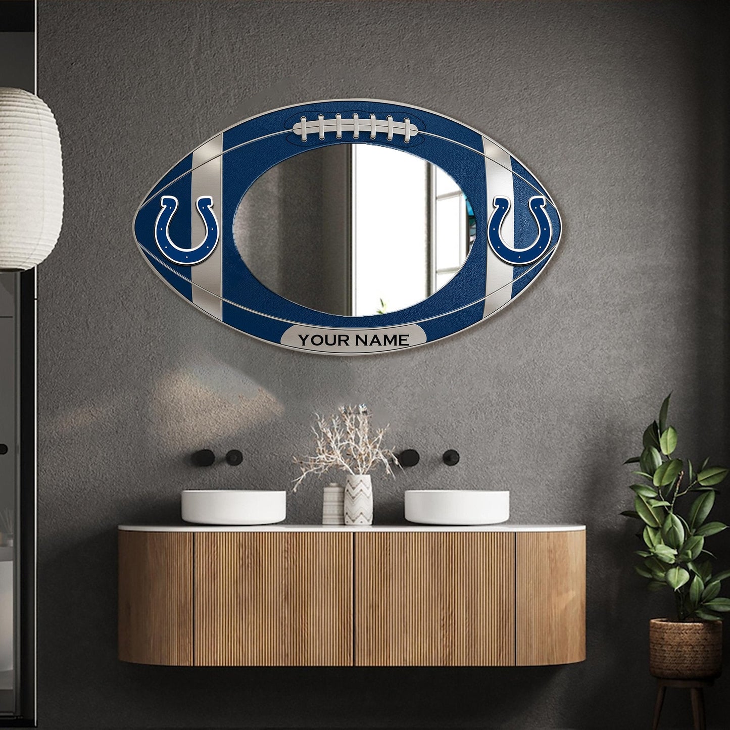 IC Custom NFL Wall Mirror Decor For Fan DDT CTND