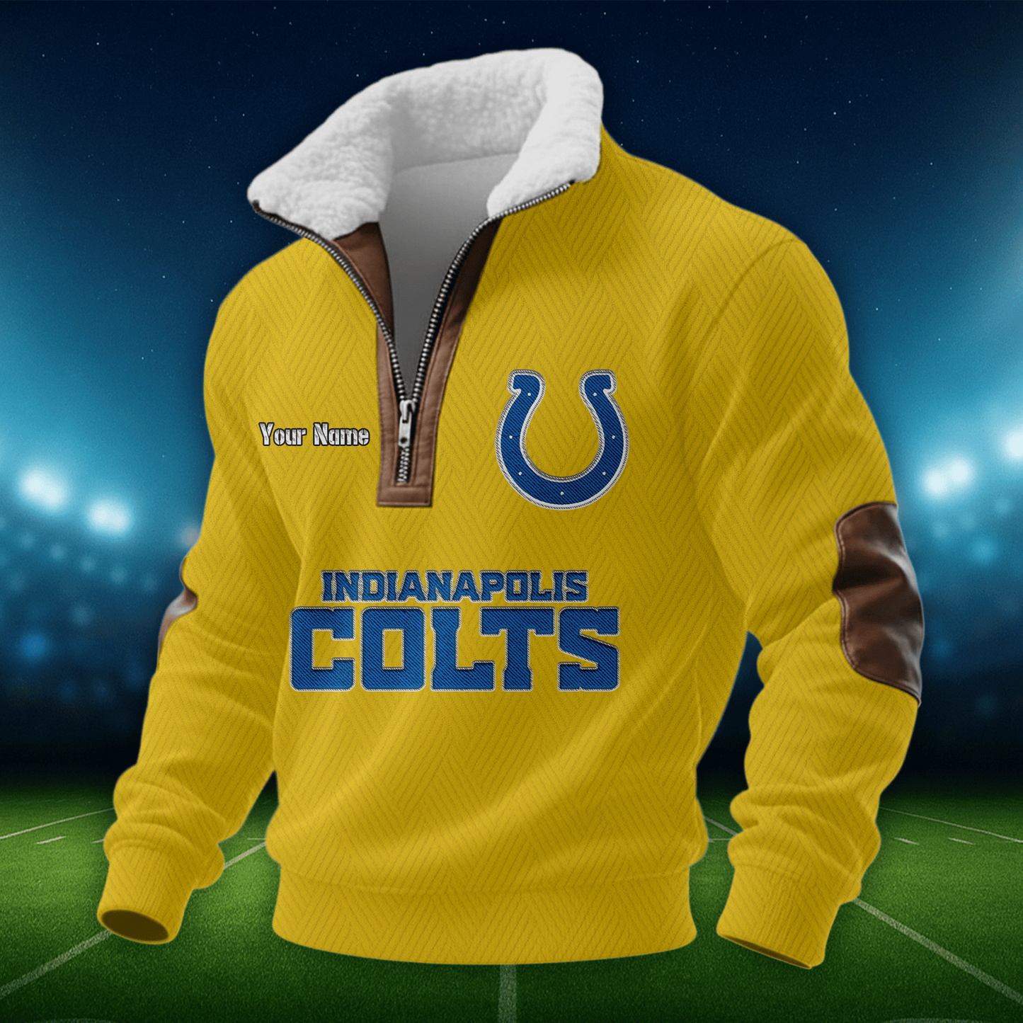 IC NFL Men Fur Collar Sweatshirt DDT CTND