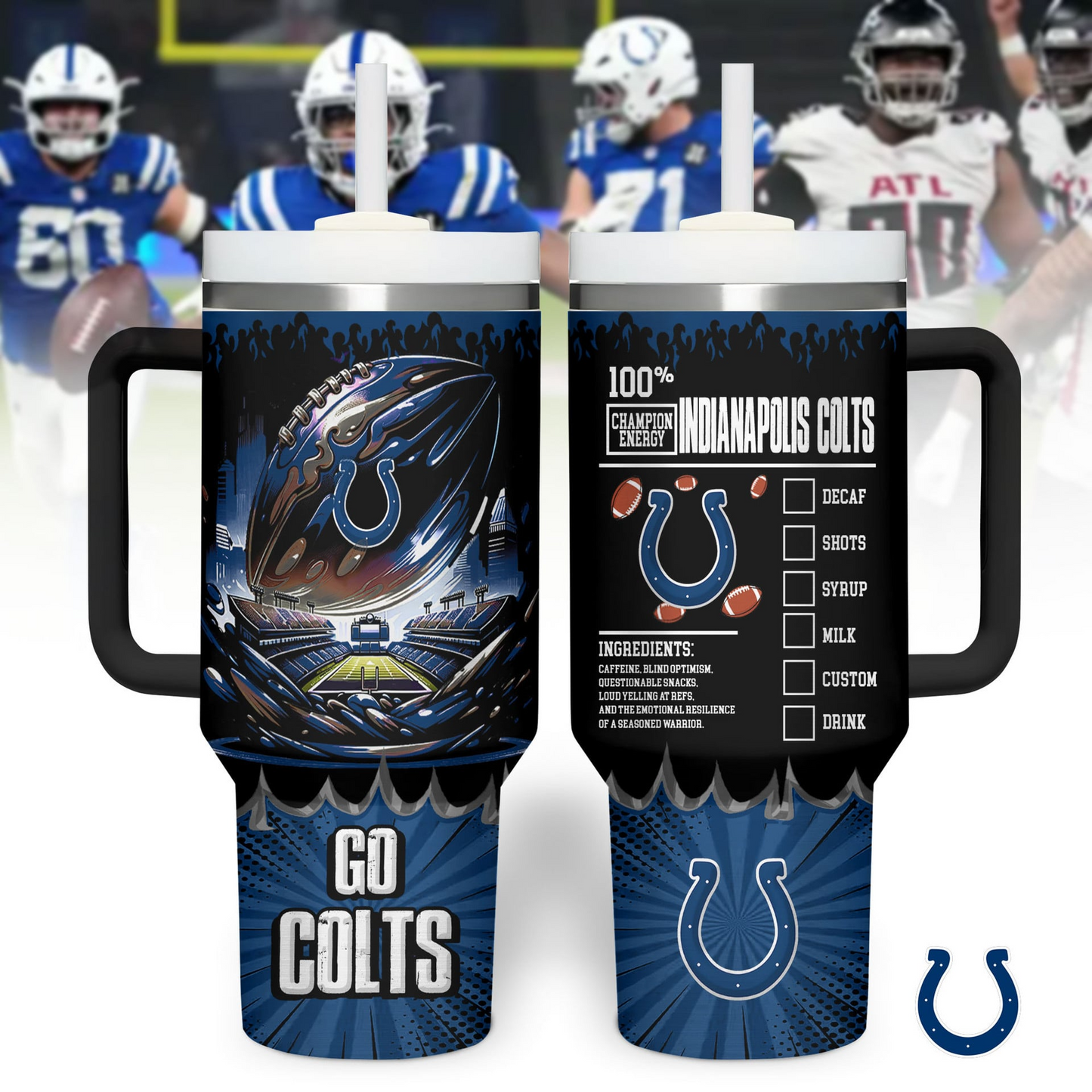 IC Premium NFL Champion Energy Tumbler 40oz DDT CTND