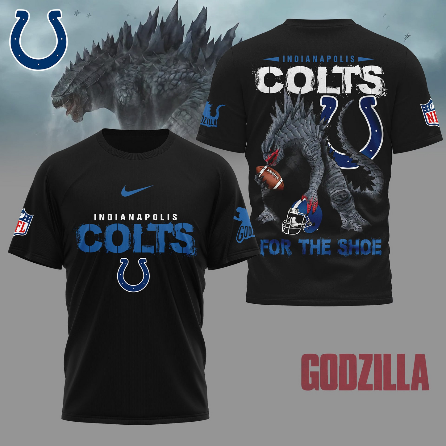 IC Premium NFL Godzilla Football Shirt DDT CTND