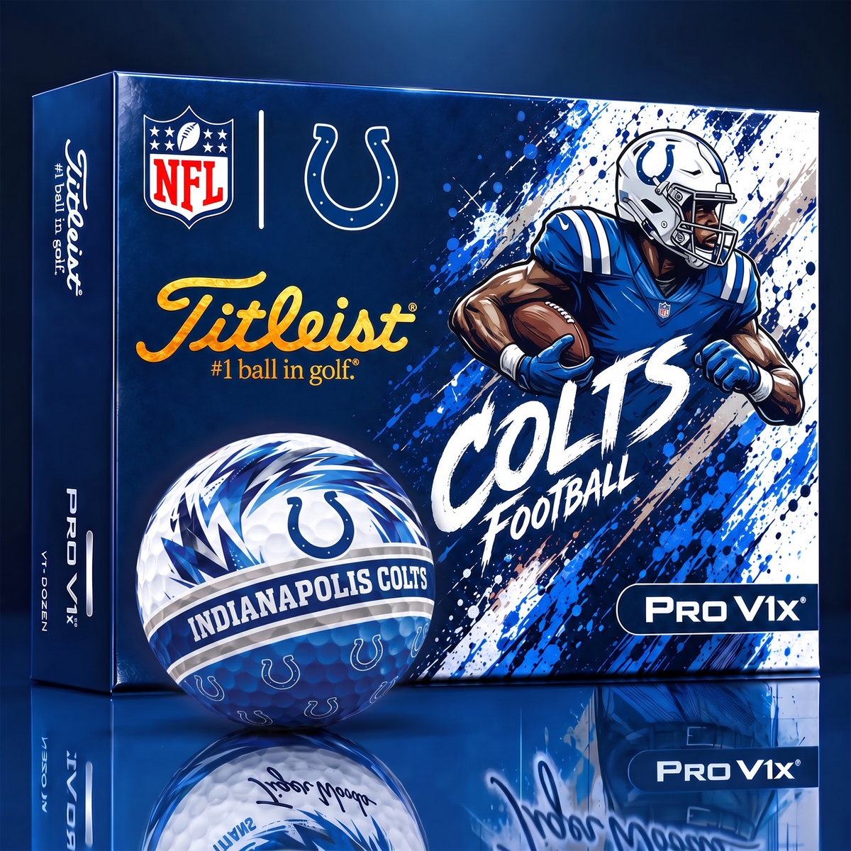 IC x Custom NFL Dynamic Paint Splatter Golf Balls