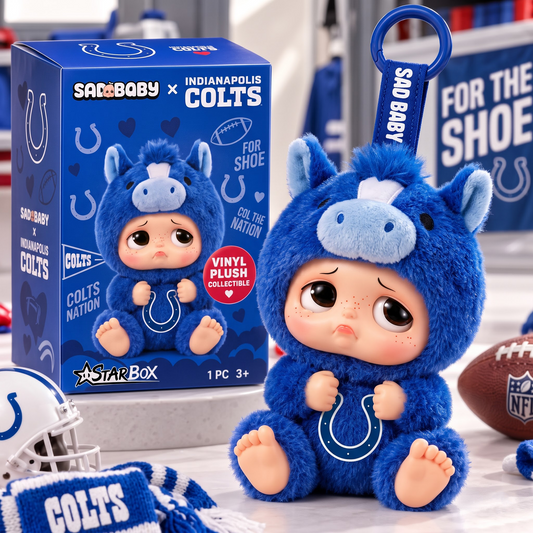 IC x NFL Sad Baby Custom Vinyl Plush Keychain