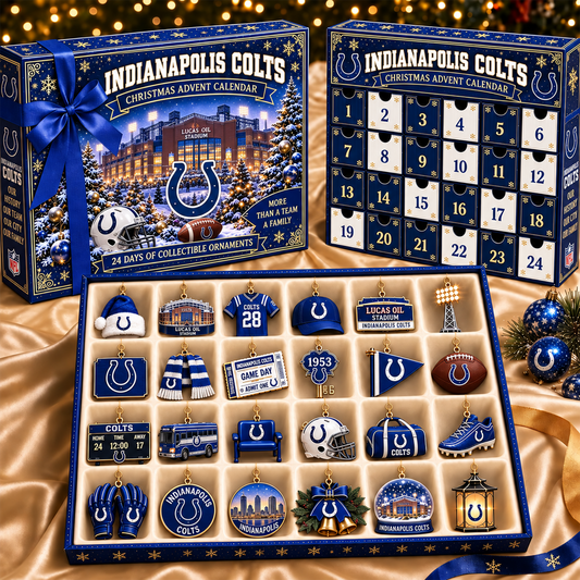IC x NFL Team Christmas Advent Calendar Box - 24 Days Countdown Tree Ornaments Gift Set 2809 NAK TTT