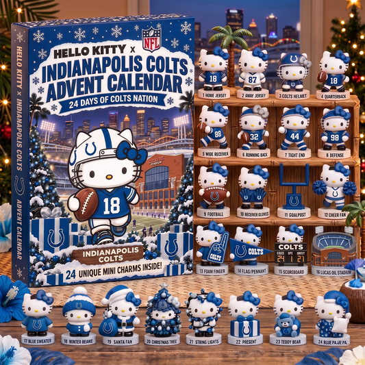 IND X Hello Kitty x NFL Christmas Advent Calendar - 24 Days Mini Figure Gift Set