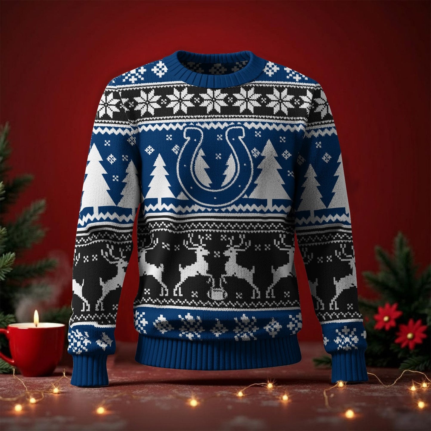 IND x NFL Premium Ugly Christmas Sweater DatND DVT