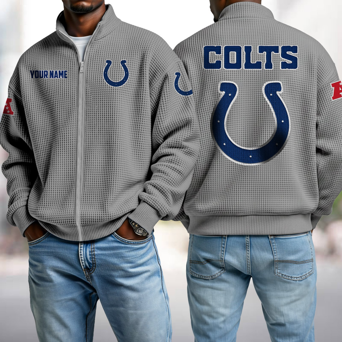 IND x NFL Waffle Zip-Up Sweatshirt DatND DVT