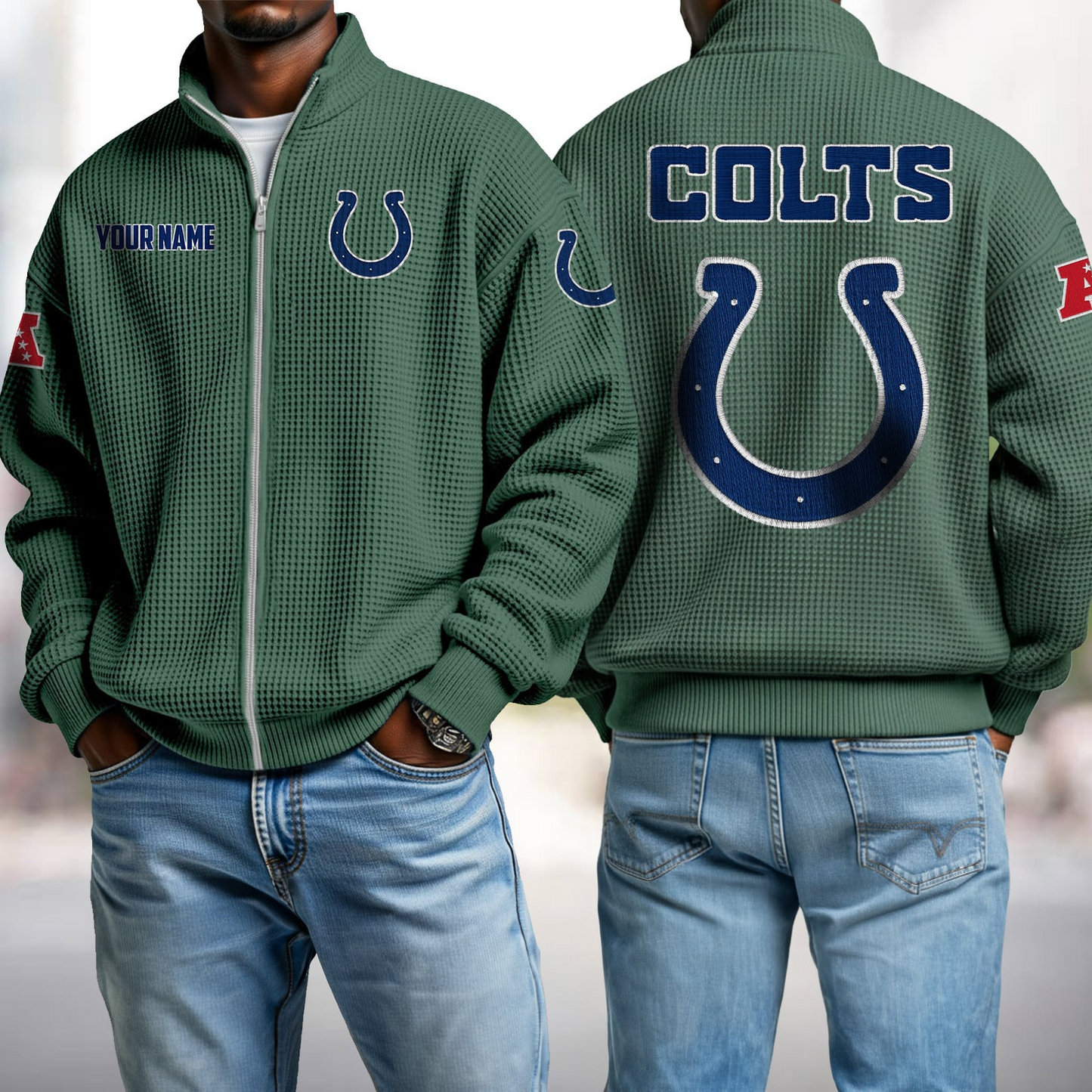 IND x NFL Waffle Zip-Up Sweatshirt DatND DVT