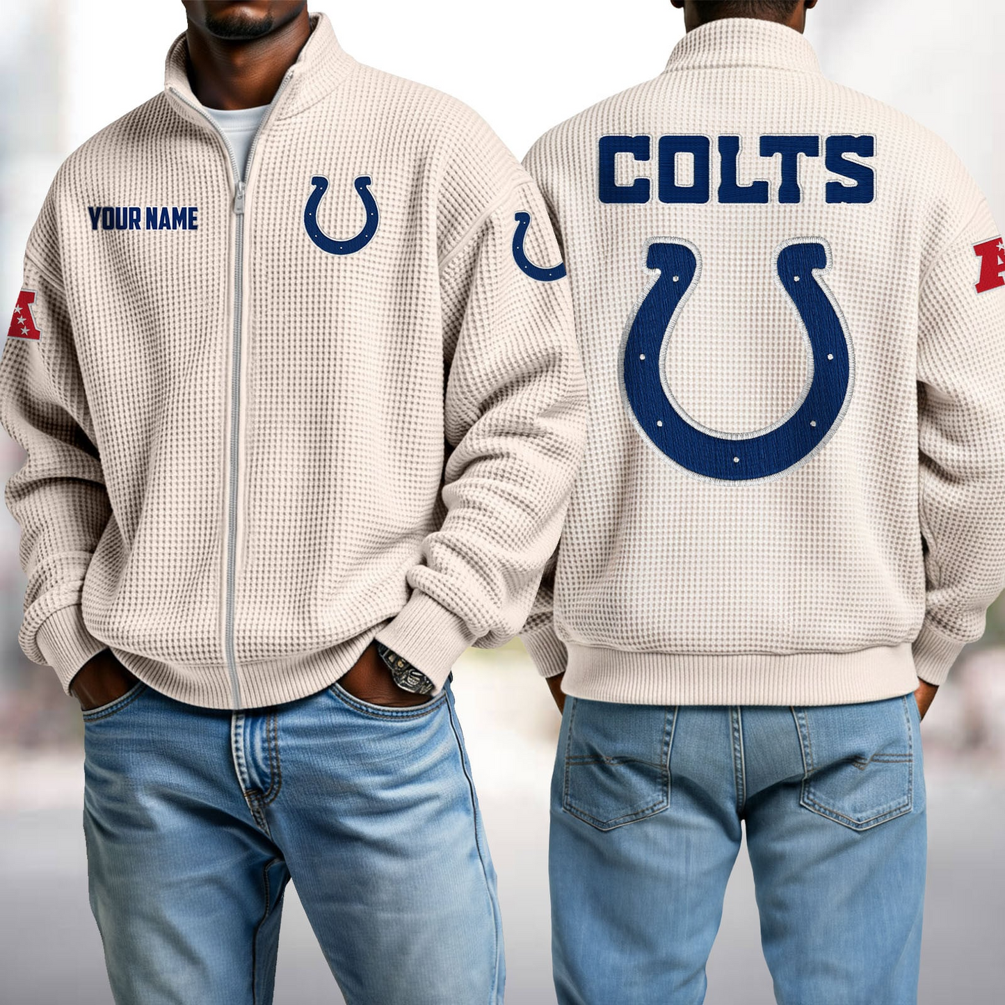 IND x NFL Waffle Zip-Up Sweatshirt DatND DVT
