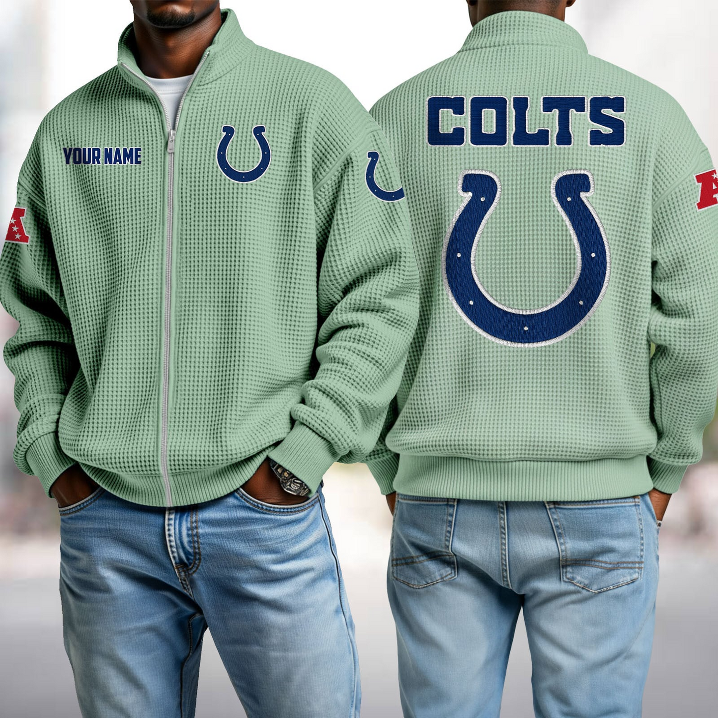 IND x NFL Waffle Zip-Up Sweatshirt DatND DVT