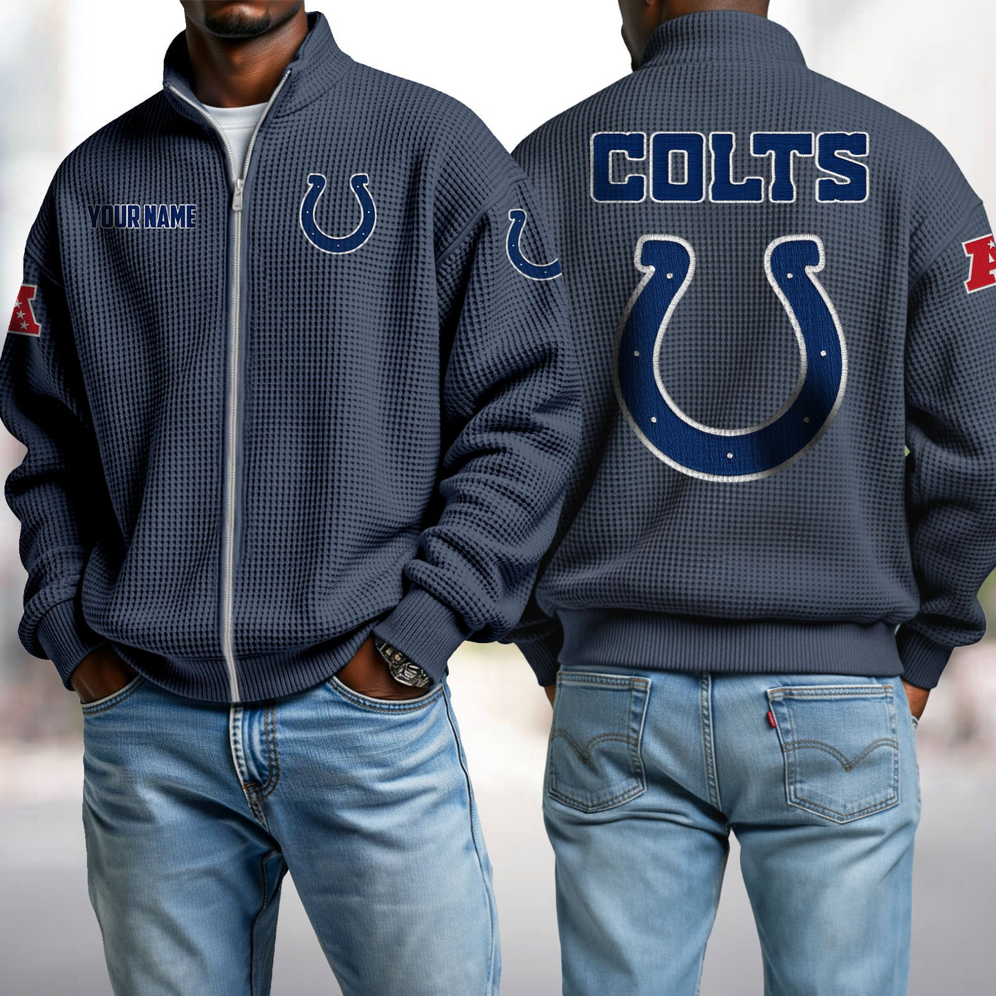 IND x NFL Waffle Zip-Up Sweatshirt DatND DVT