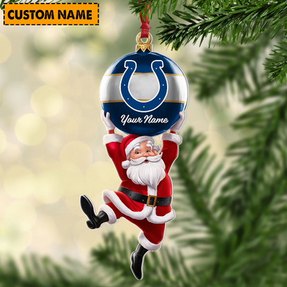 IND x Personalized NFL Acrylic Ornament Christmas DATND TANTD