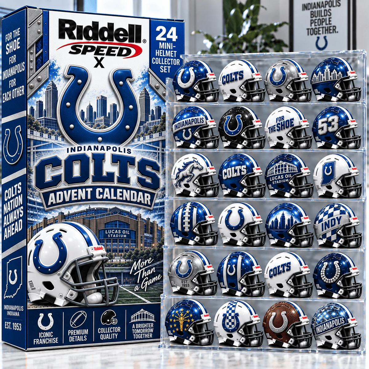 IND x Premium NFL Mini Helmet Advent Calendar