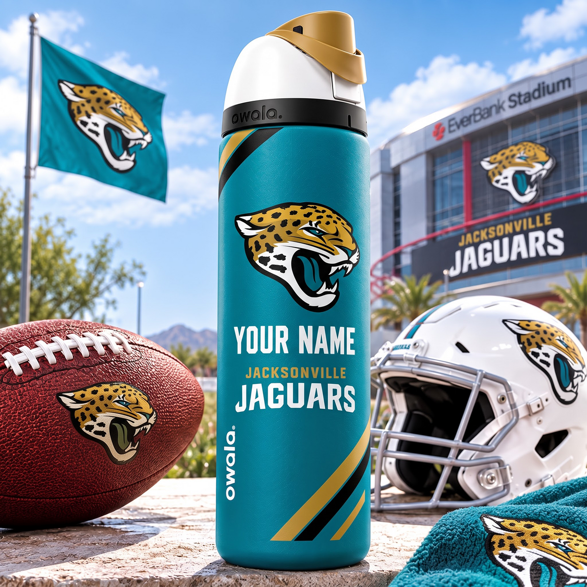 JAC X Premium NFL Owala Water Bottle