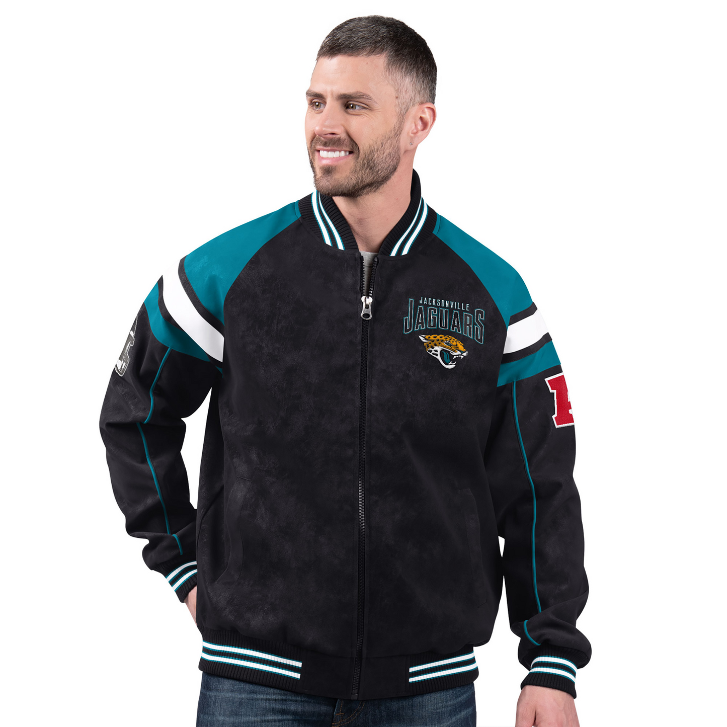 JAC x NFL Officially Licensed Faux Suede Jacket DATND TANTD 261125