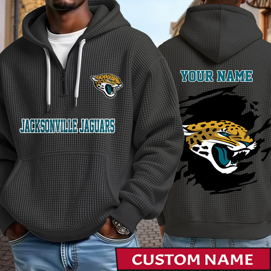 JAC x NFL Waffle Half Zip Hoodie DATND TANTD