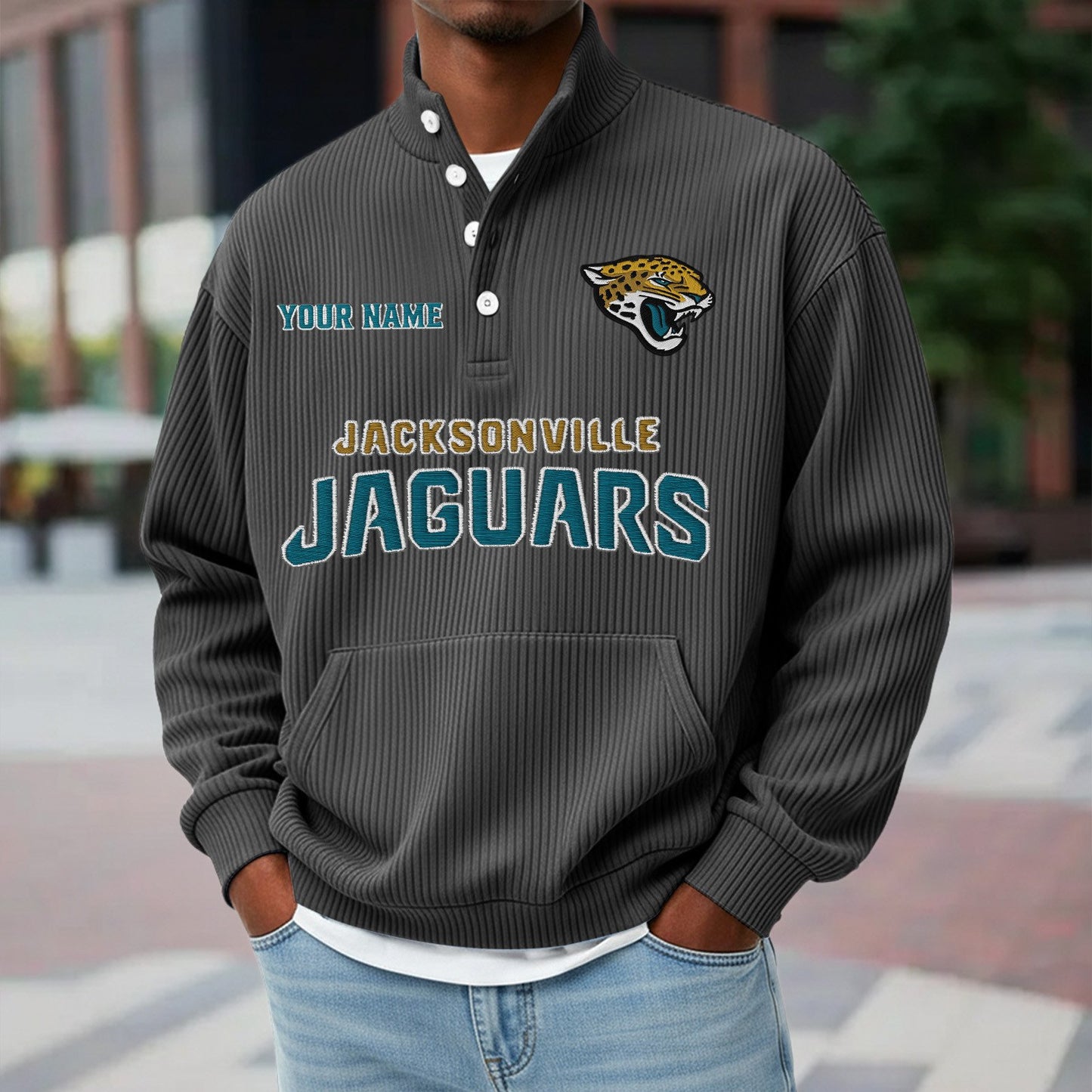 JAC x NFL Waffle High Neck Long Sleeved Sweatshirt DATND TANTD 221125