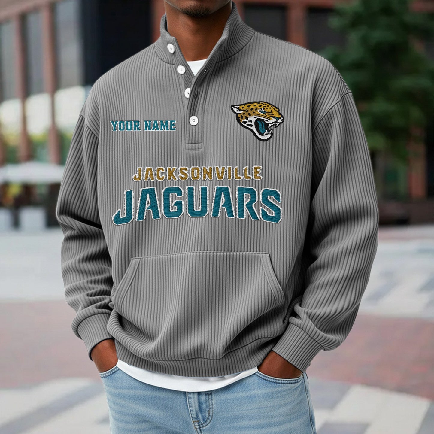 JAC x NFL Waffle High Neck Long Sleeved Sweatshirt DATND TANTD 221125