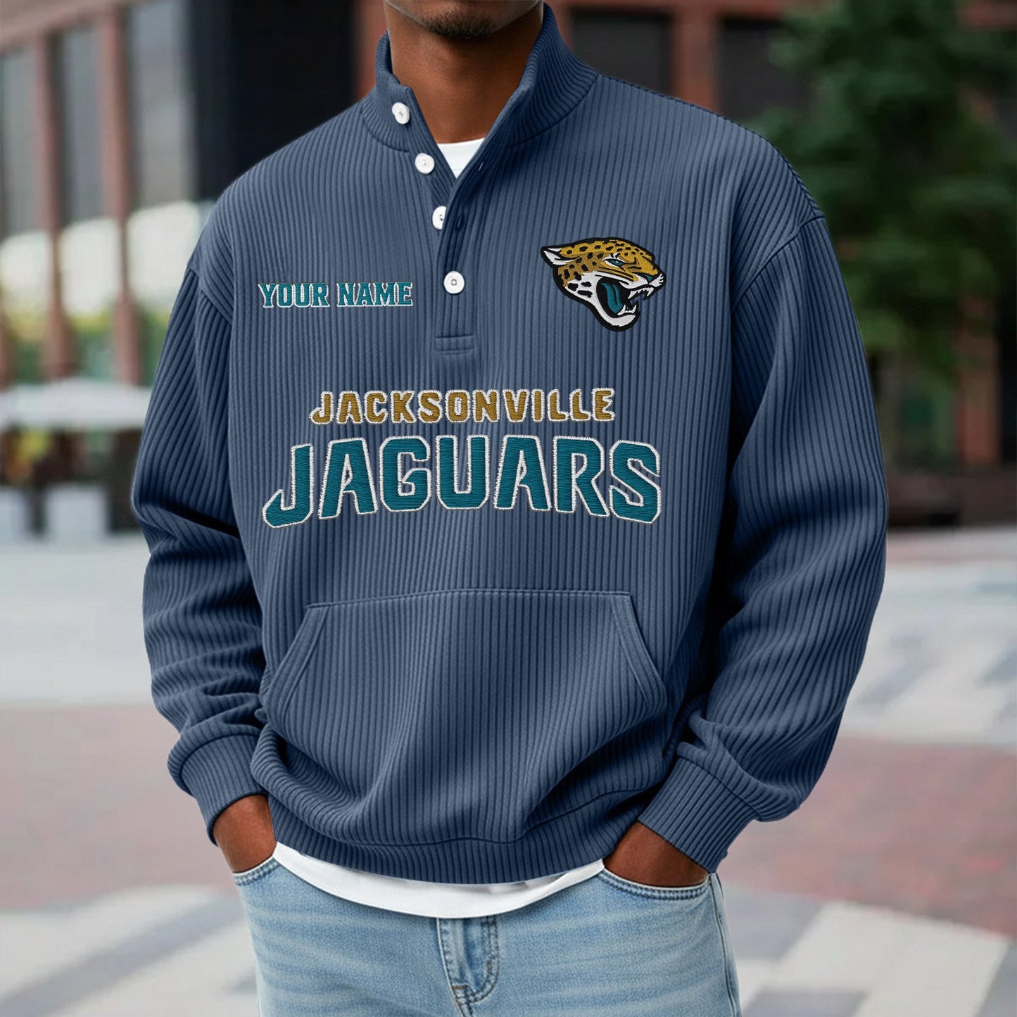 JAC x NFL Waffle High Neck Long Sleeved Sweatshirt DATND TANTD 221125