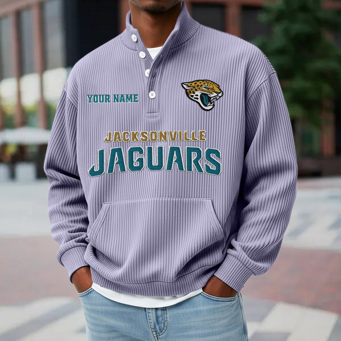 JAC x NFL Waffle High Neck Long Sleeved Sweatshirt DATND TANTD 221125