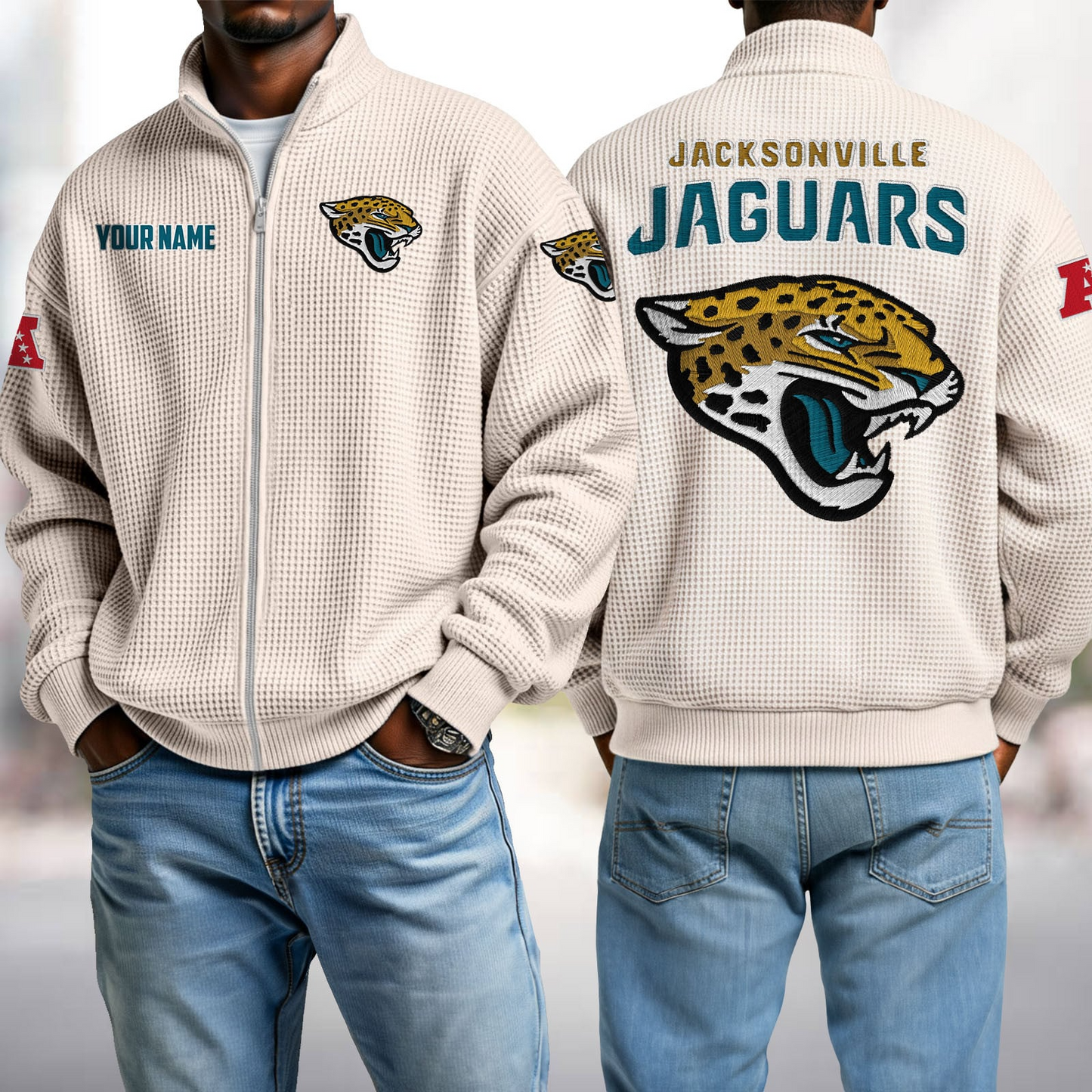 JAC x NFL Waffle Zip-Up Sweatshirt DatND DVT