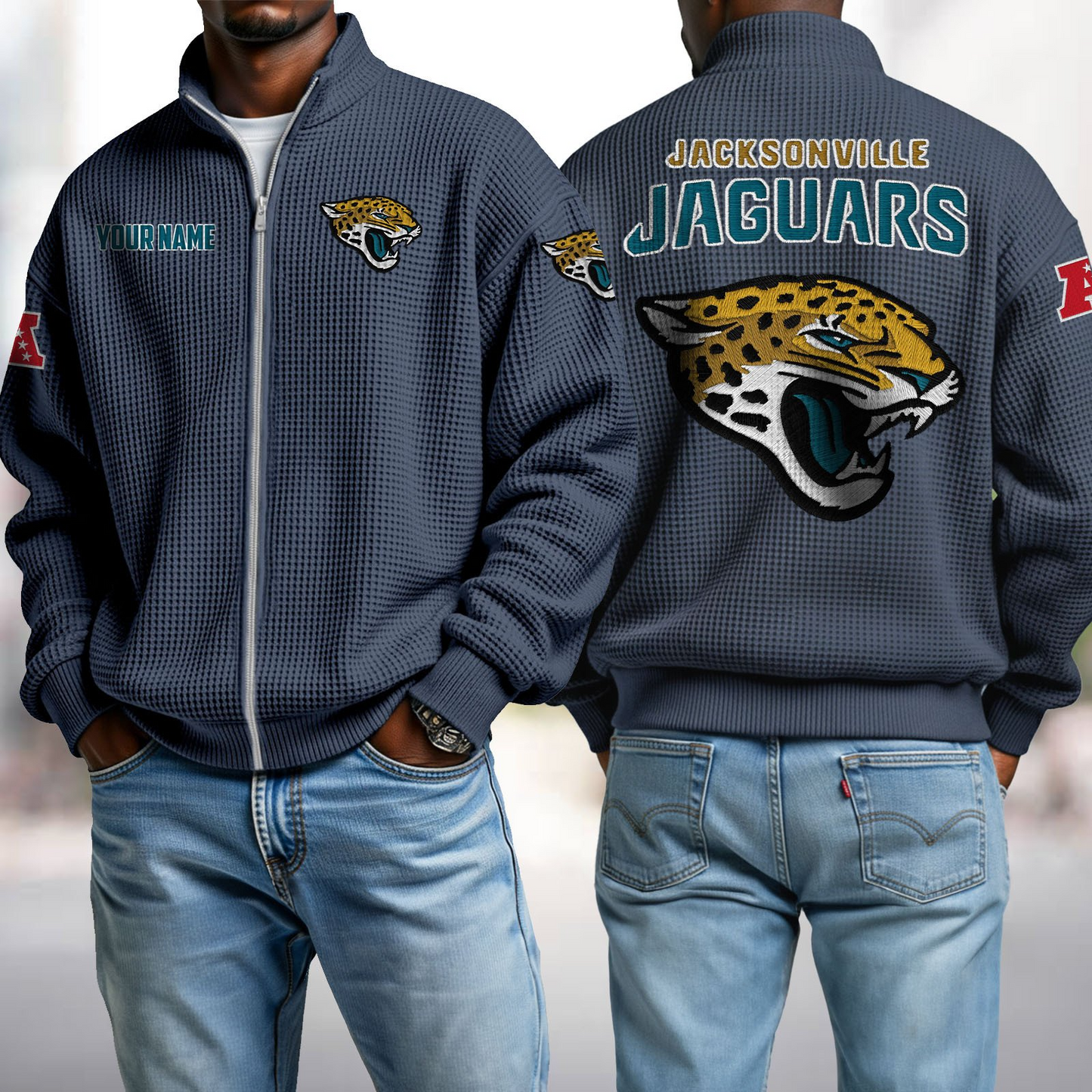 JAC x NFL Waffle Zip-Up Sweatshirt DatND DVT