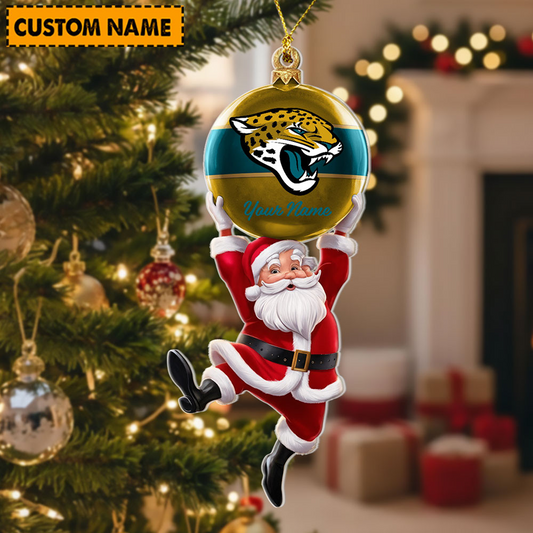 JAC x Personalized NFL Acrylic Ornament Christmas DATND TANTD