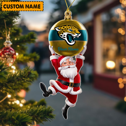 JAC x Personalized NFL Acrylic Ornament Christmas DATND TANTD