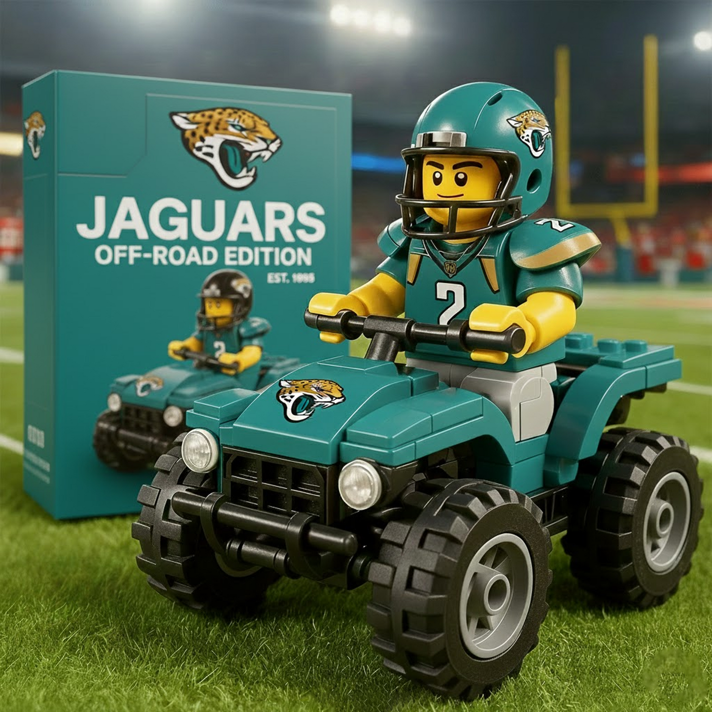 NFL Team Off-Road Vehicle Building Block Set 2411 V1 NAK NHT