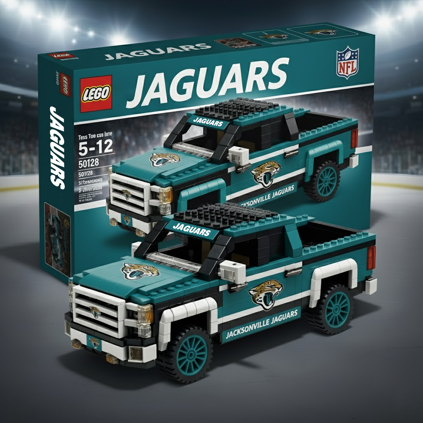 NFL 3D Racing Truck Model Building Block Set 2011 V1 NAK NHT